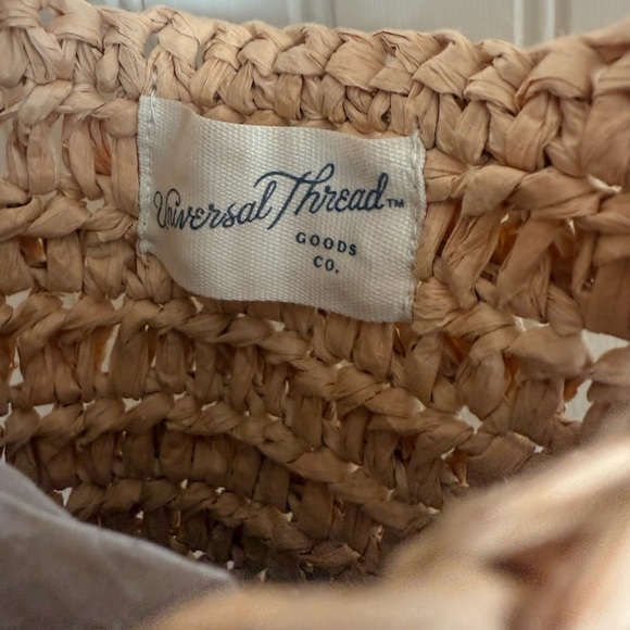 Universal Thread Raffia Hobo Handbag NWT - Picture 4 of 6